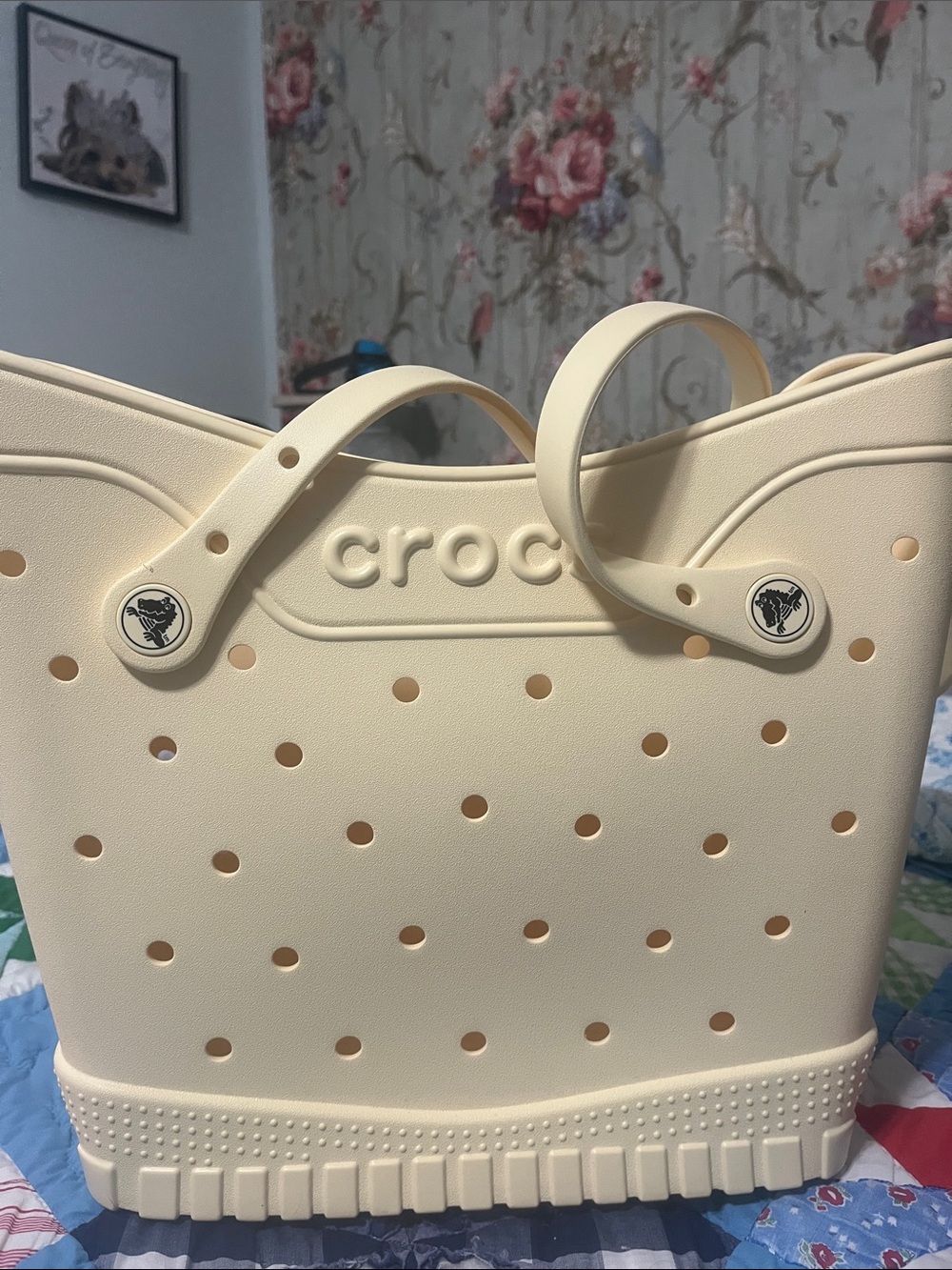 NWOT CROCS Classic Medium Yellow Tote Bag